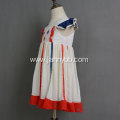 Wholesale chiffon fireworks hand embroidery dress